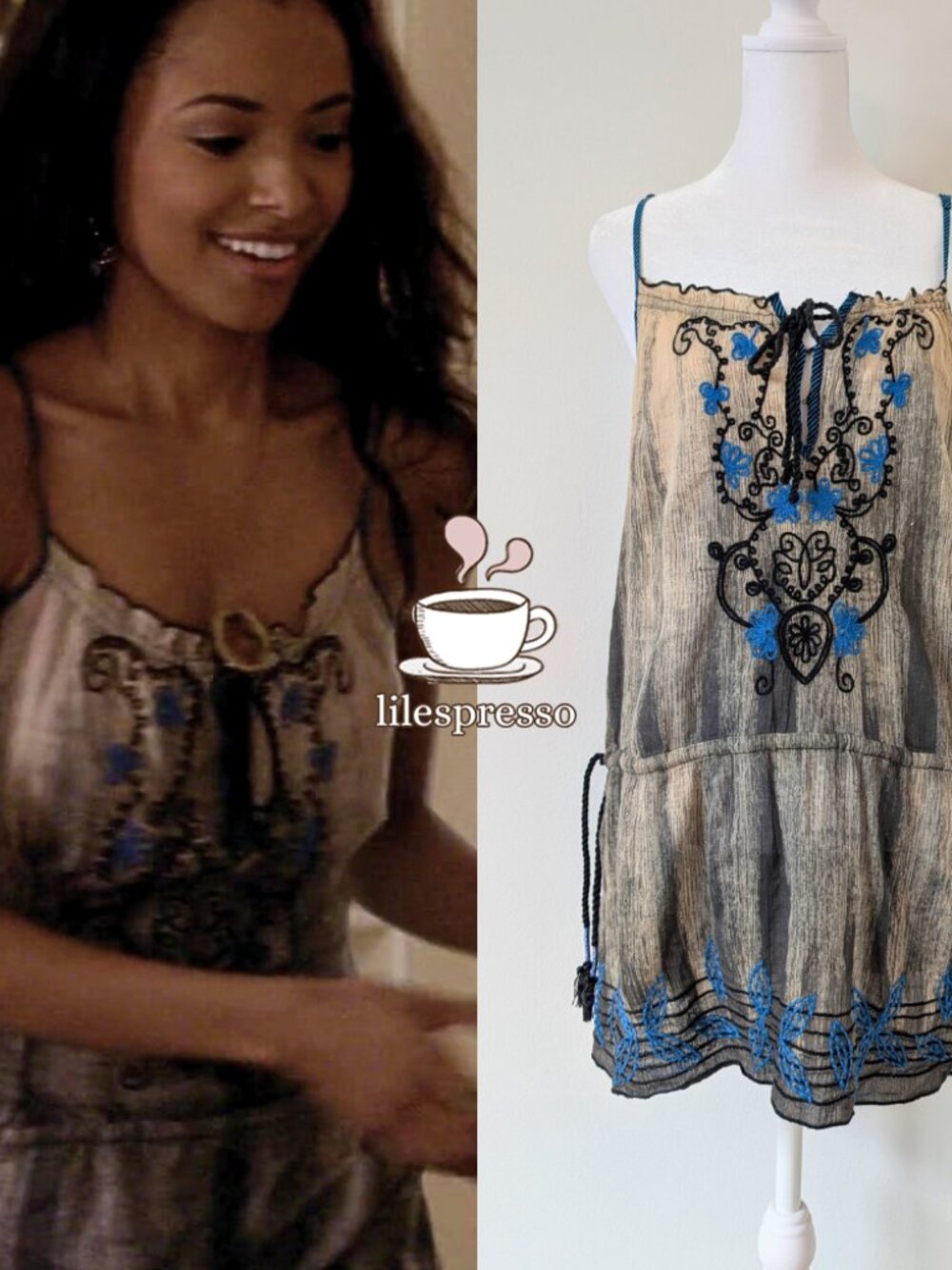 free people embroidered tunic ASO bonnie bennett the vampire diaries (8)